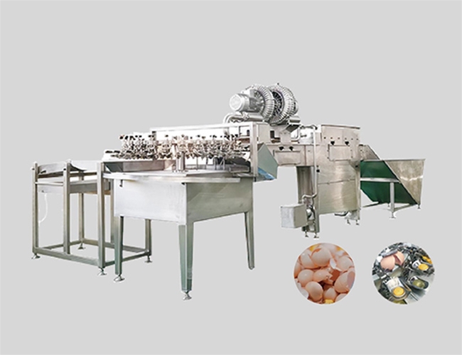 圆盘式磕蛋机流水线
